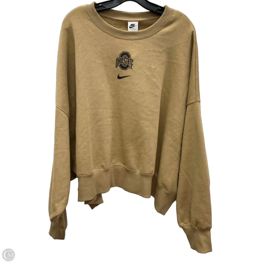 Sweatshirt Crewneck By Nike In Tan, Size: Xxl