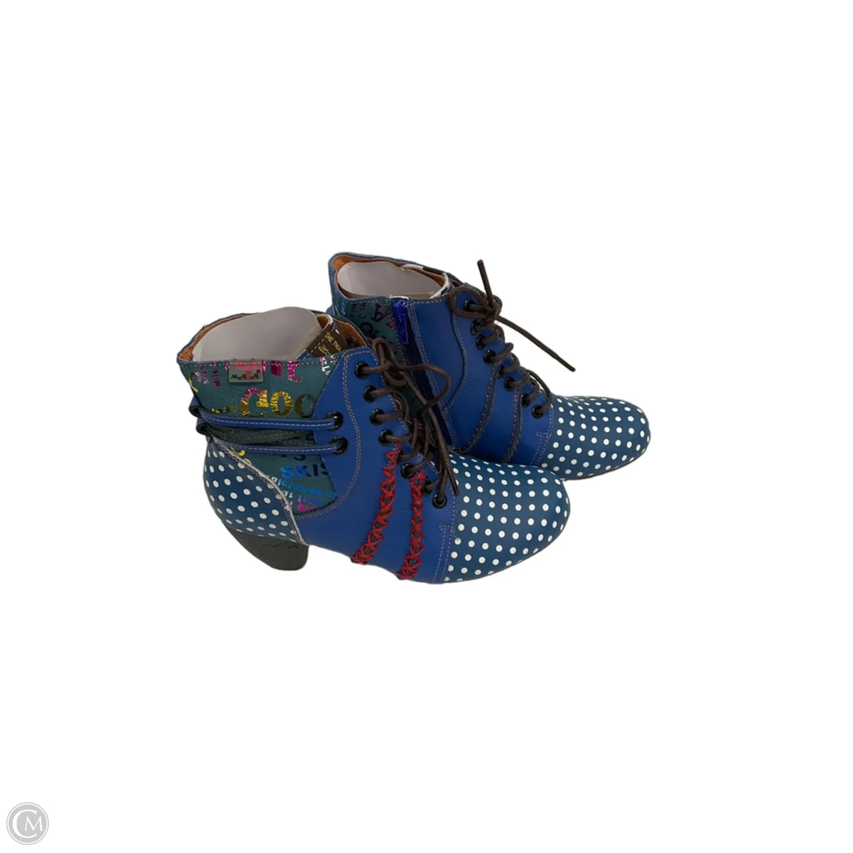 Boots Leather By Cme In Blue, Size: 6