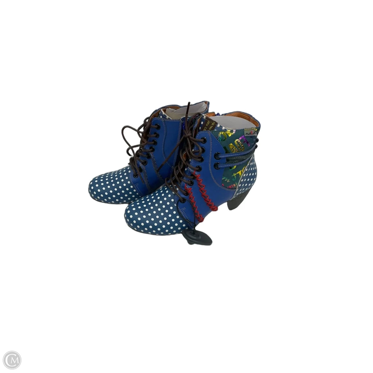 Boots Leather By Cme In Blue, Size: 6