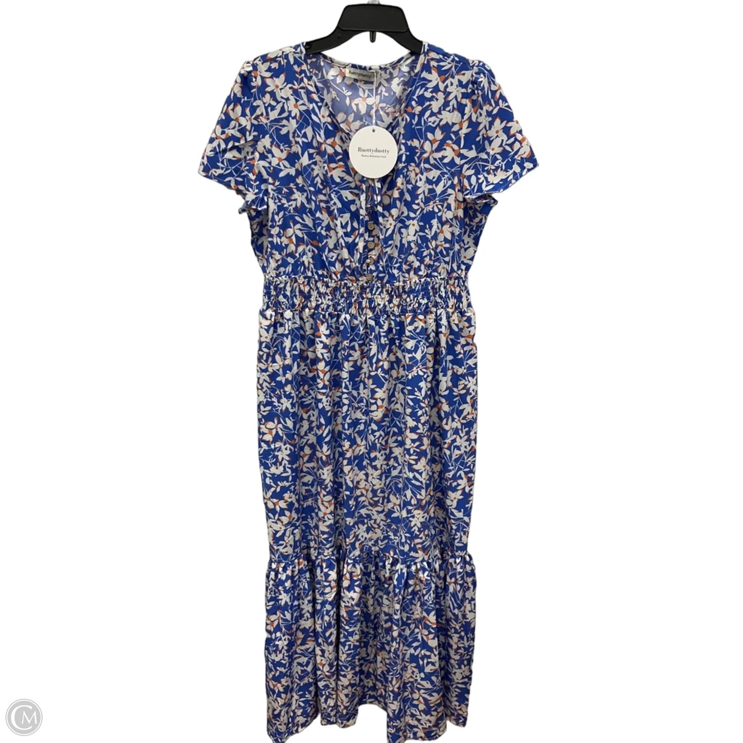 Dress Casual Maxi By Rusty In Blue, Size: Xl