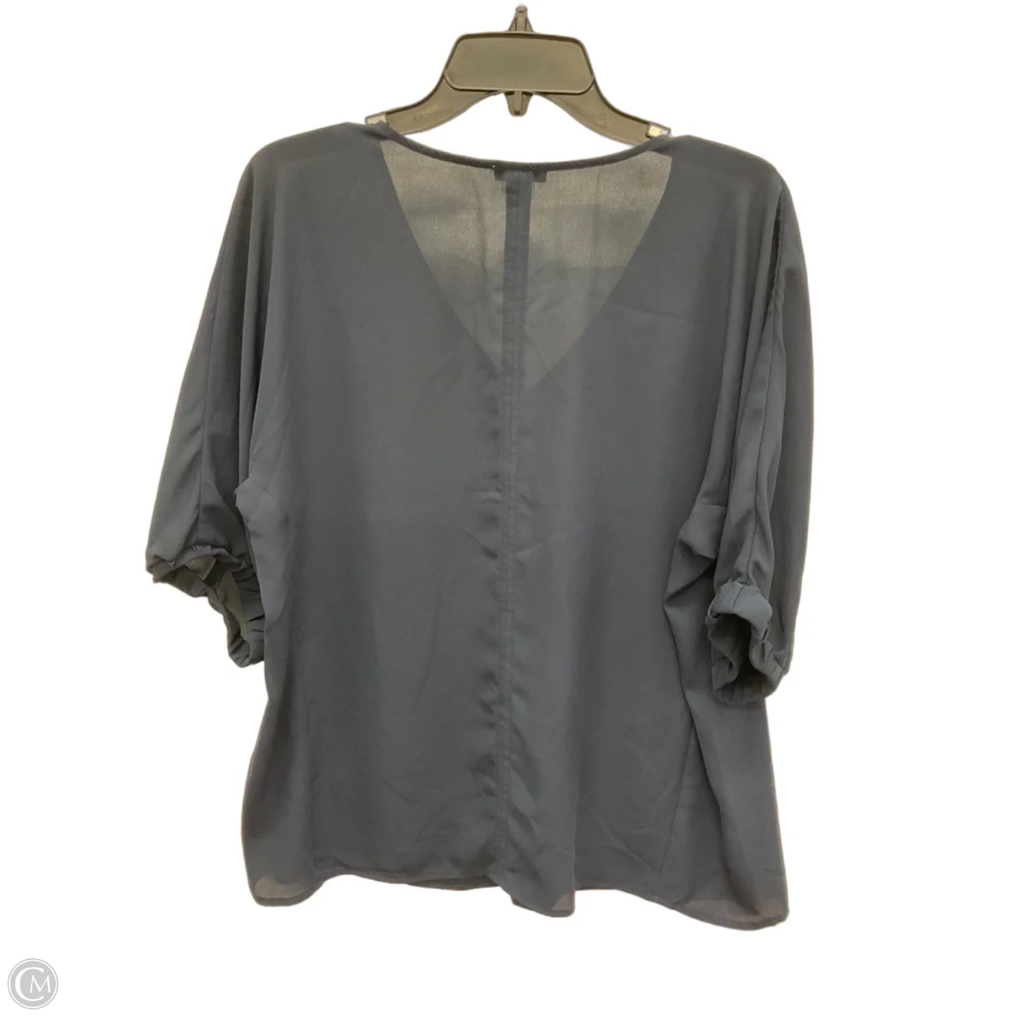 Top Short Sleeve By Ann Taylor In Blue, Size: Xl