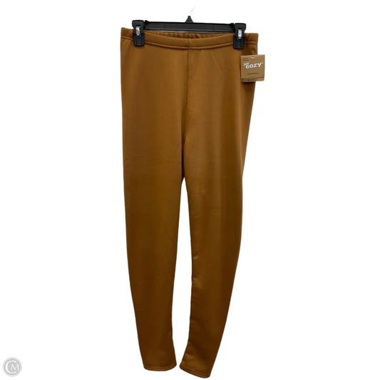 Pants Leggings By Cmb In Brown, Size: L