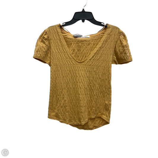 Top Short Sleeve By We The Free In Yellow, Size: M