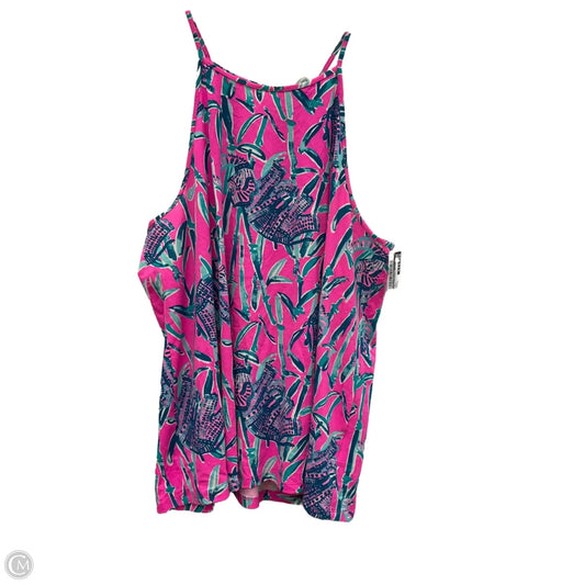 Top Sleeveless Designer By Lilly Pulitzer In Pink, Size: Xl