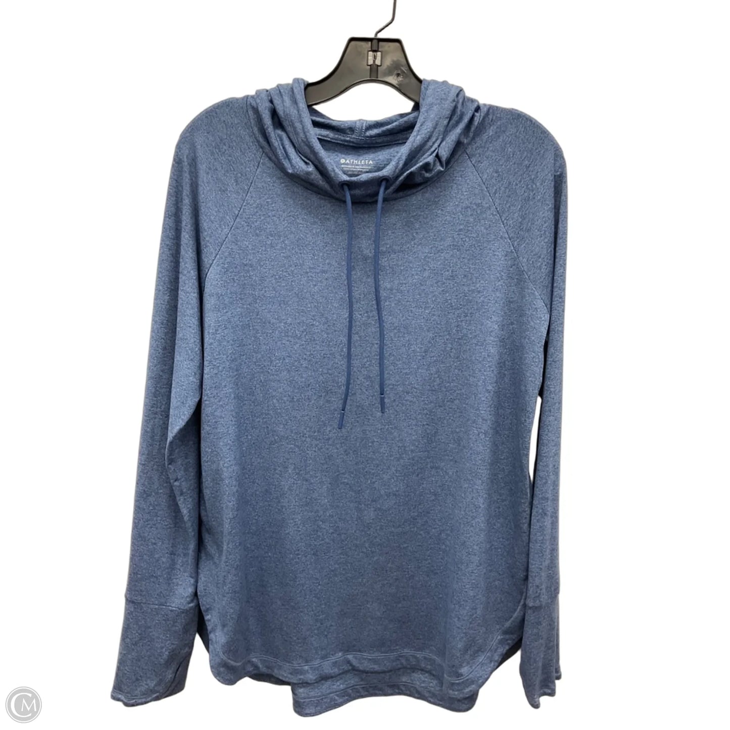 Athletic Top Long Sleeve Hoodie By Athleta In Grey, Size: M