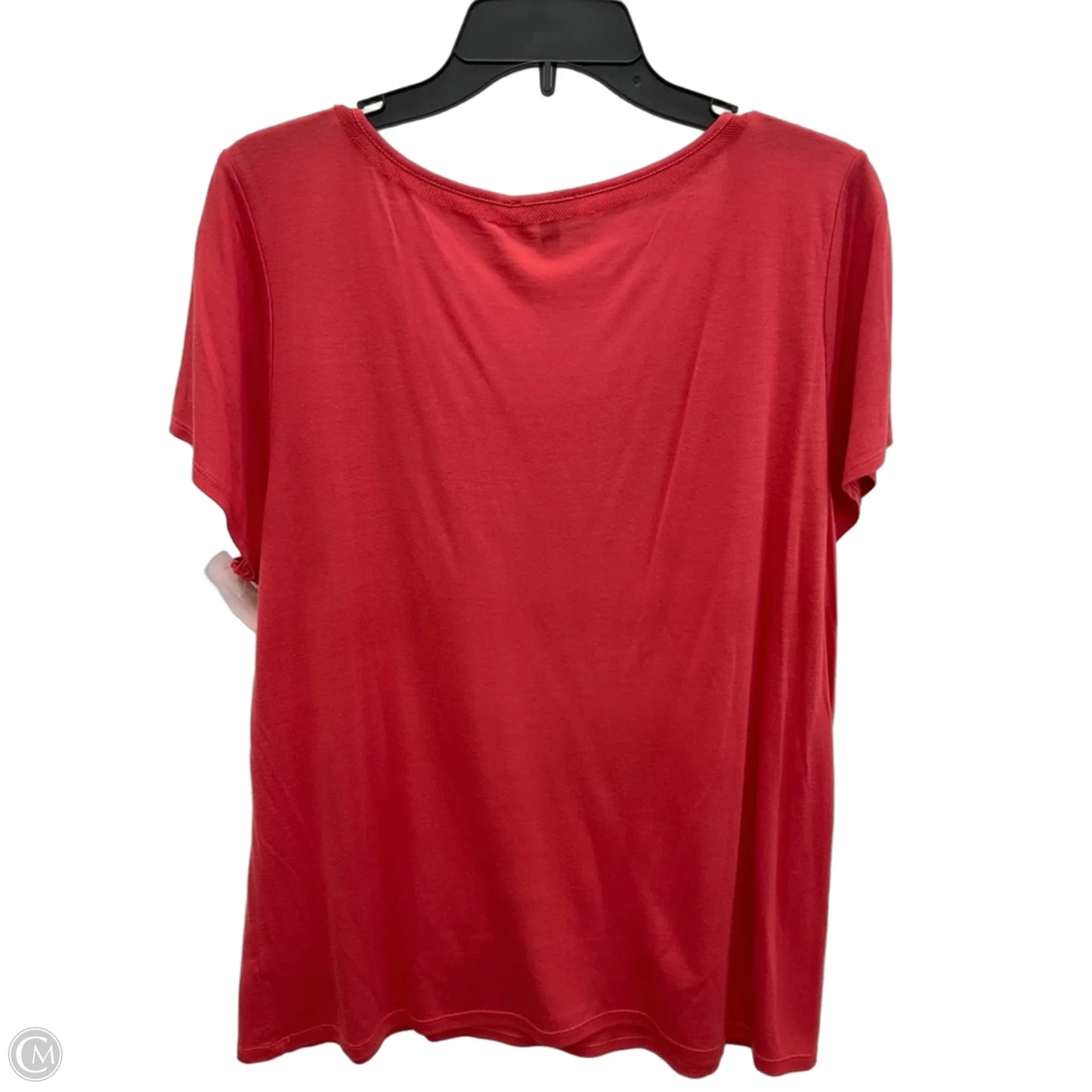 Top Short Sleeve By Talbots In Red, Size: Xl