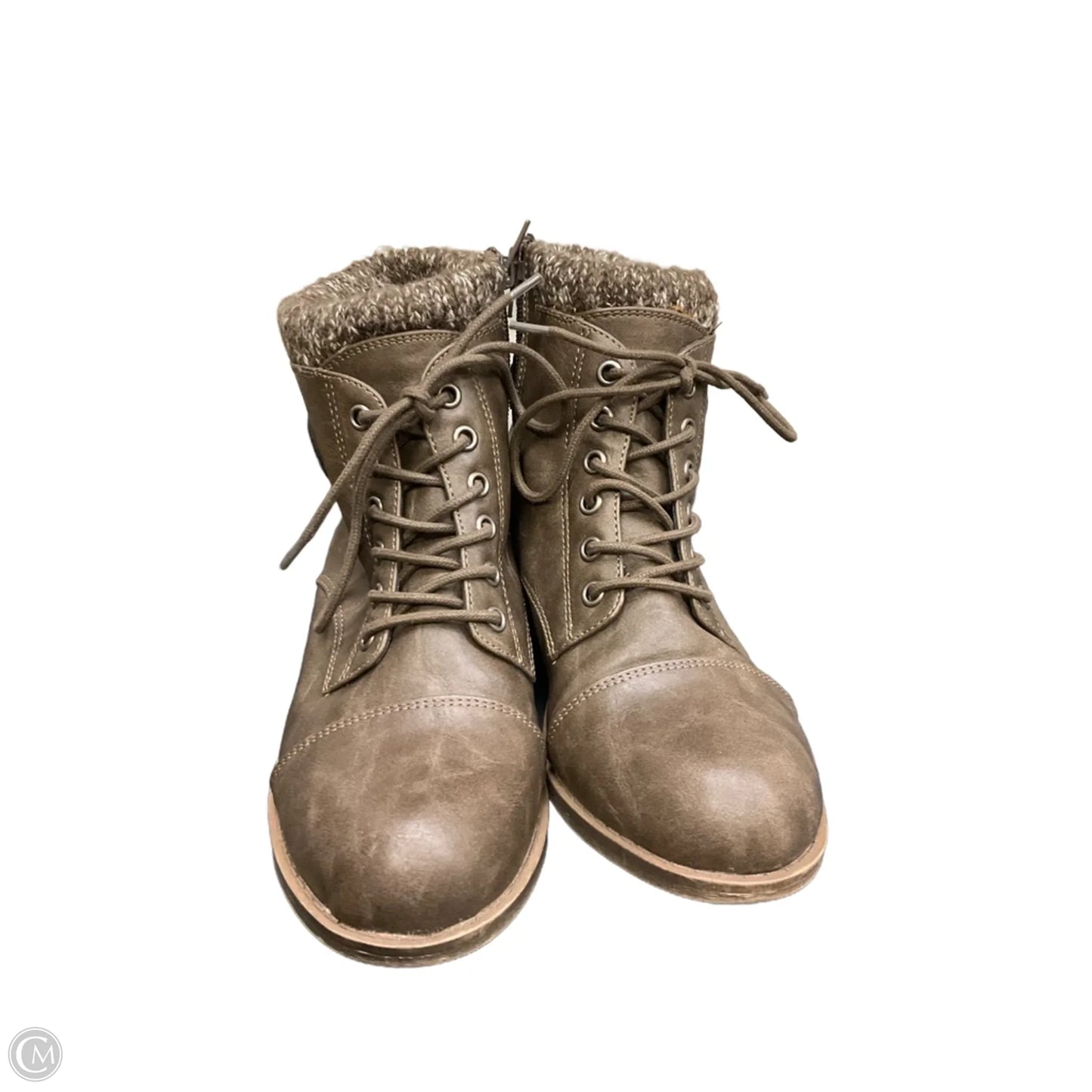 Boots Ankle Flats By Steve Madden In Brown, Size: 9.5