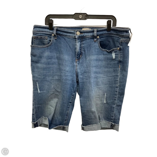 Shorts By Loft In Blue Denim, Size: 14