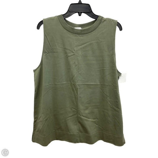 Top Sleeveless By Loft In Green, Size: Xl