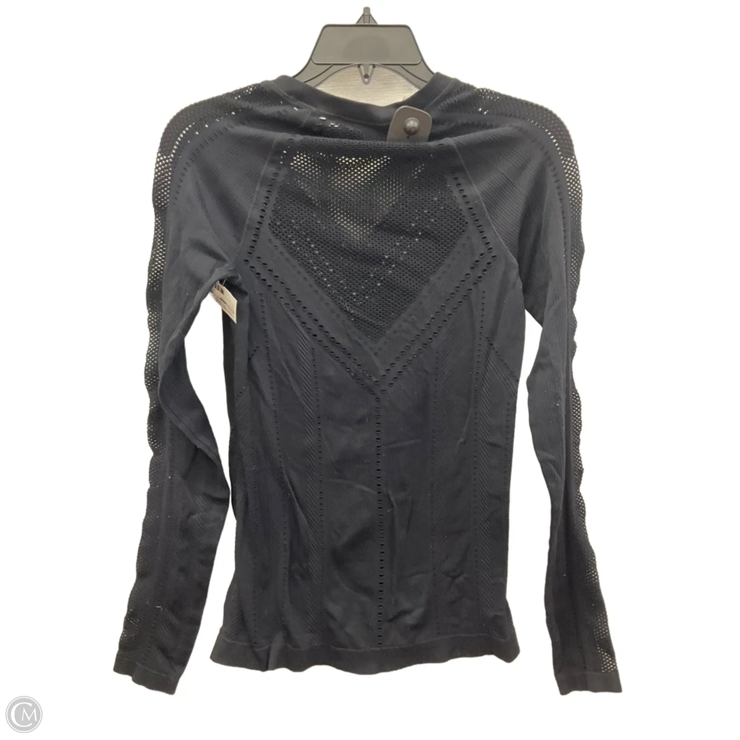 Athletic Top Long Sleeve Crewneck By Athleta In Black, Size: S
