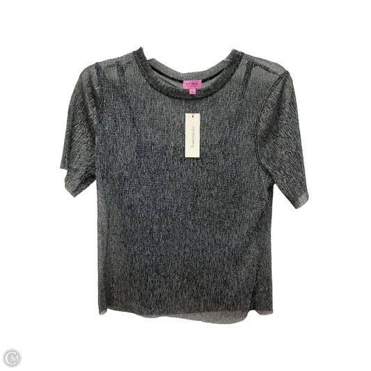 Top Short Sleeve By Mi Ami In Grey, Size: L