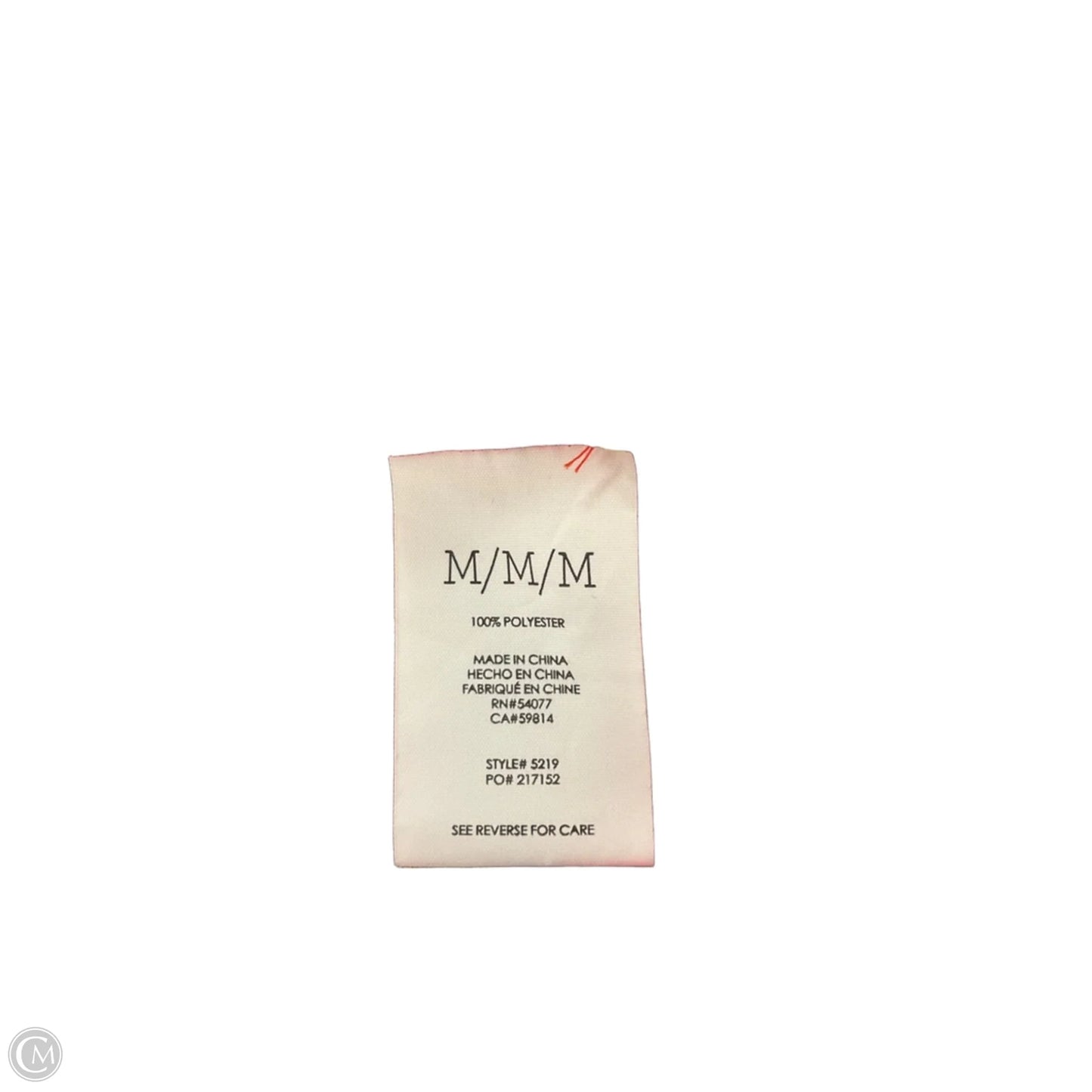 Top Sleeveless By Cabi In Red, Size: M