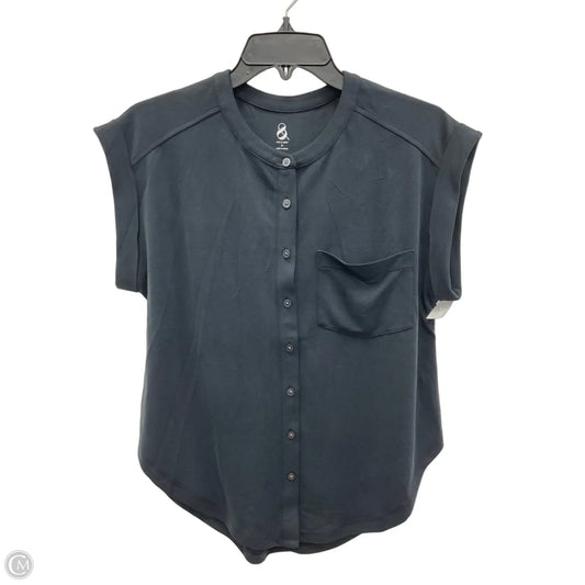 Blouse Short Sleeve By Lou And Grey In Black, Size: Xs