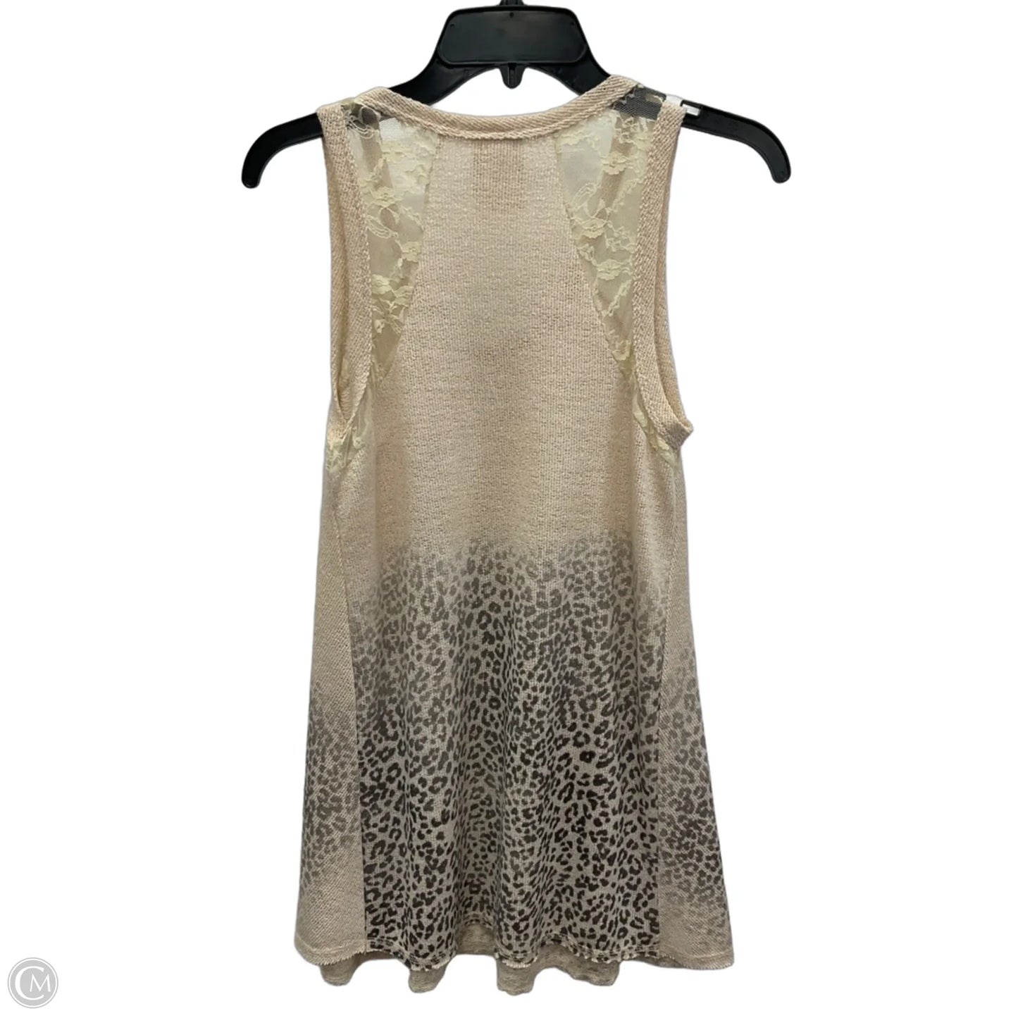 Top Sleeveless By Vocal In Tan, Size: S