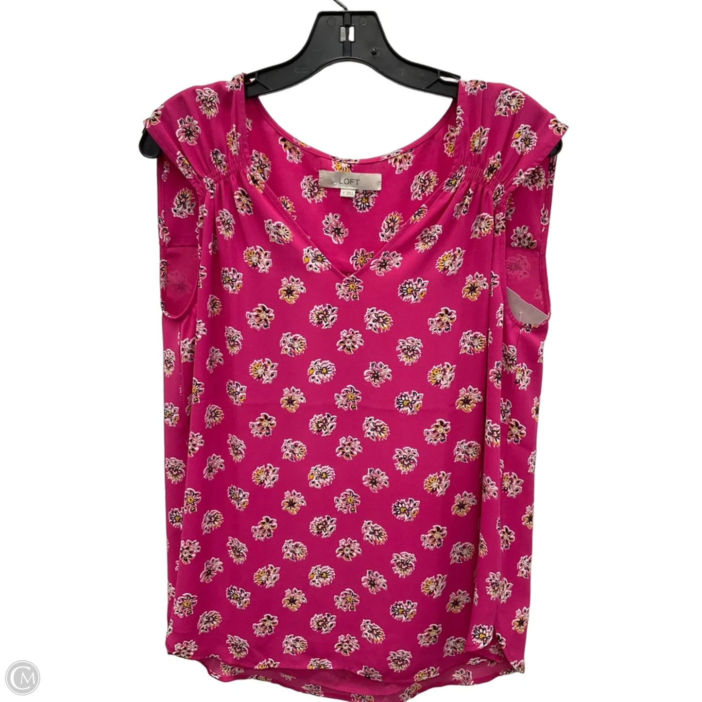 Top Sleeveless By Loft In Pink, Size: M
