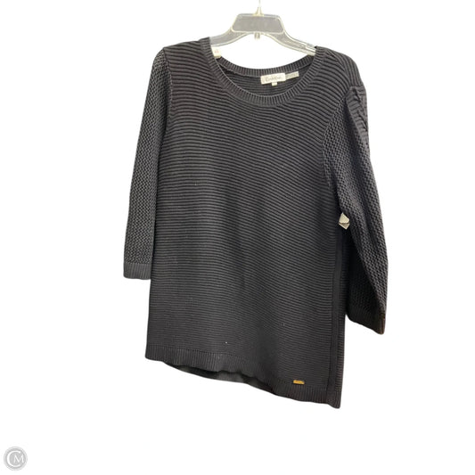 Sweater By Calvin Klein In Black, Size: L
