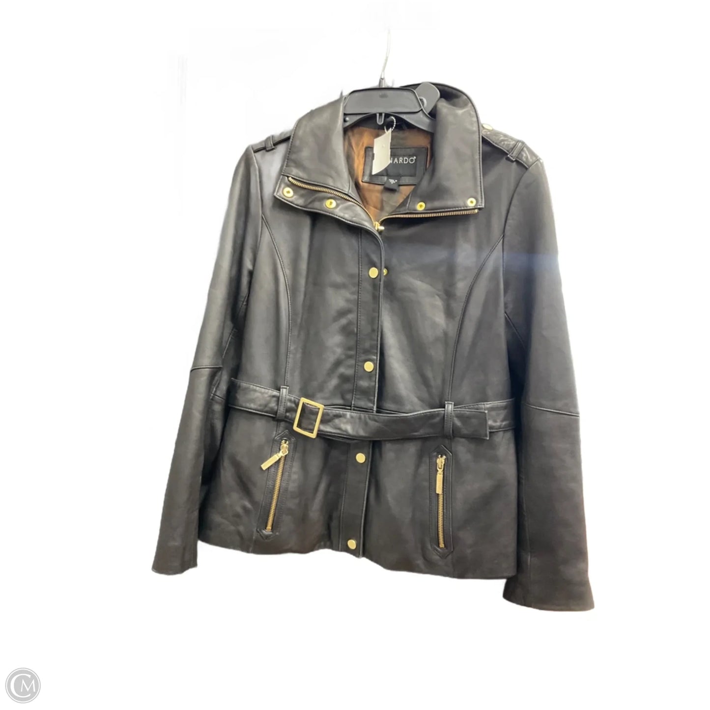 Jacket Leather By Bernardo In Black, Size: M
