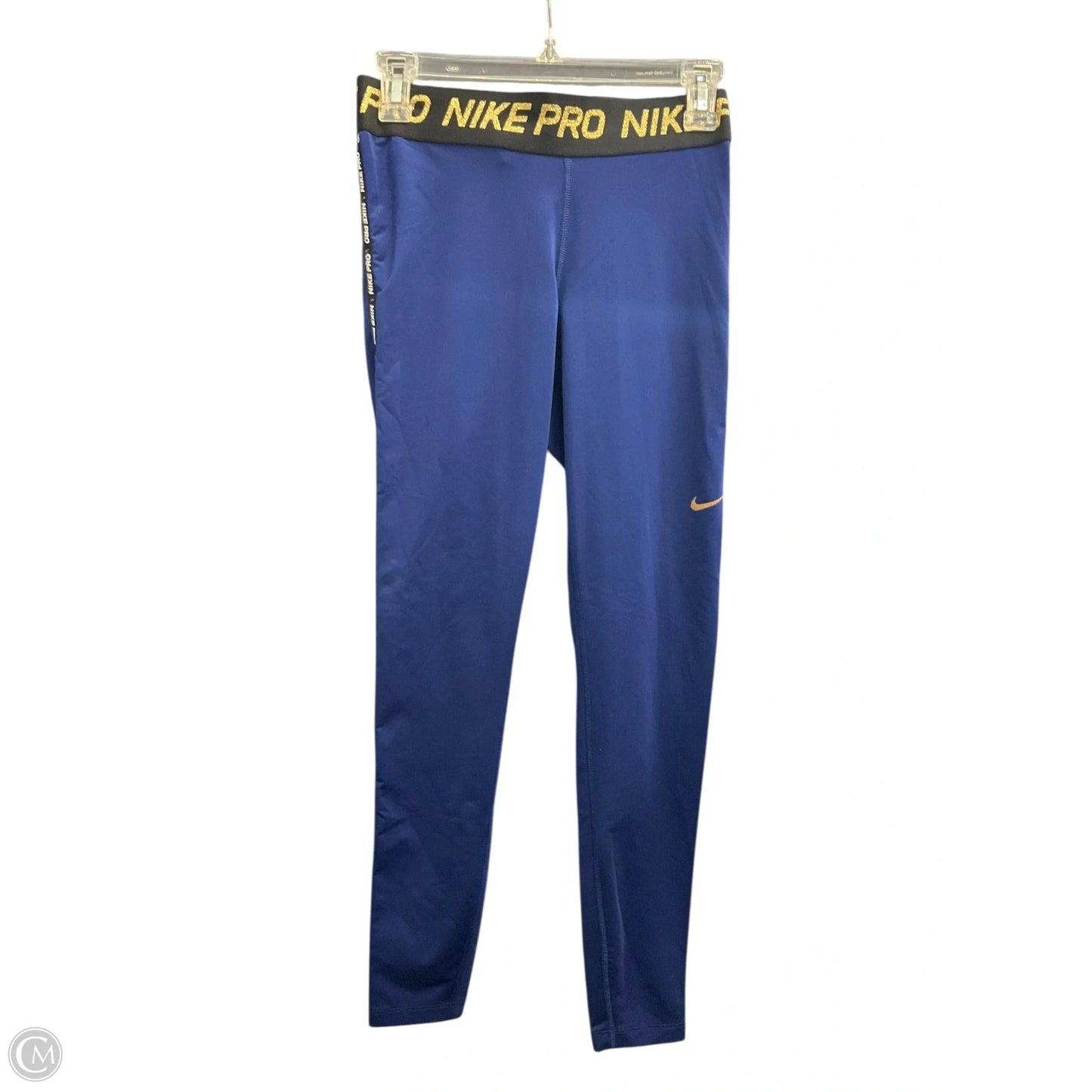 Athletic Leggings By Nike In Blue, Size: S