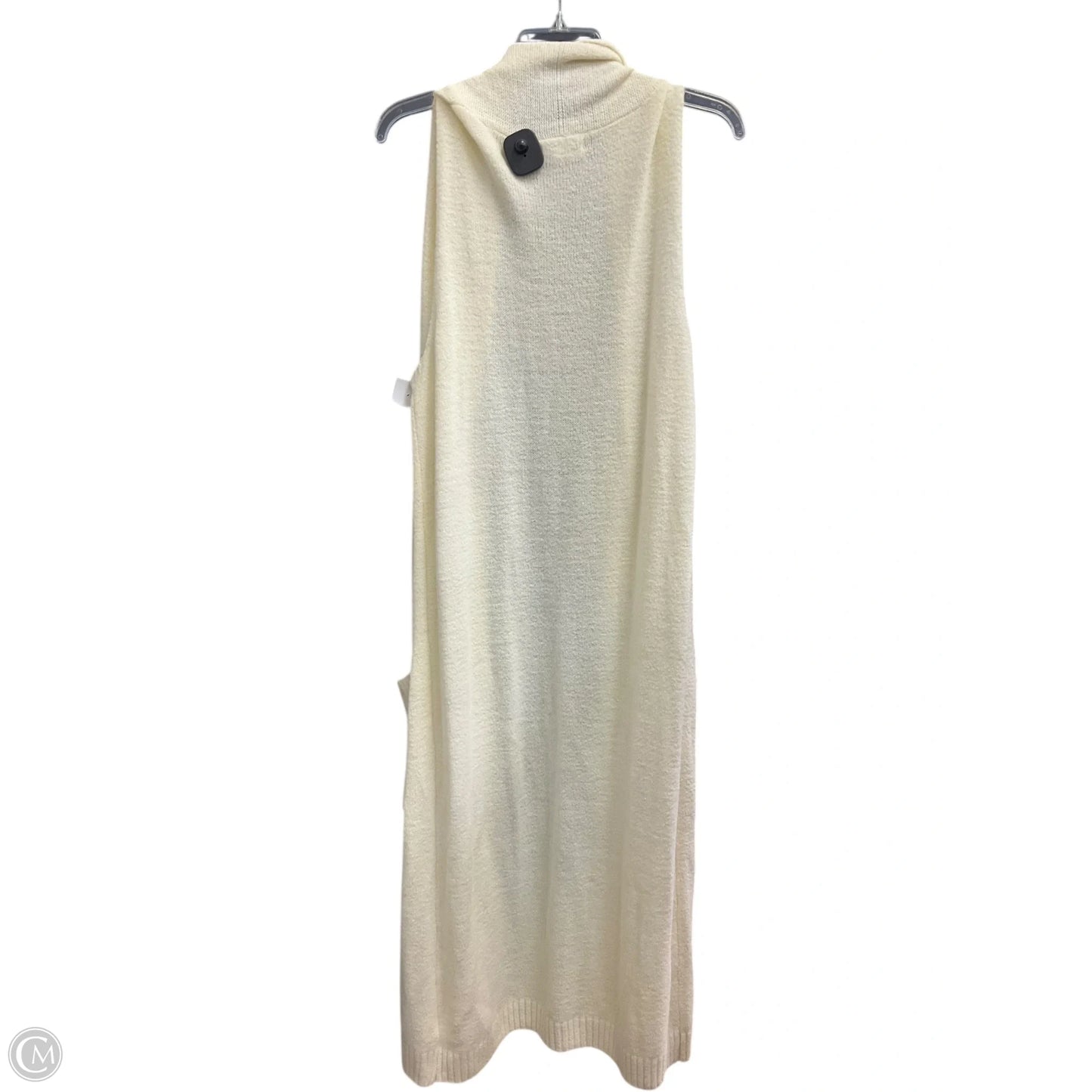 Vest Sweater By Clothes Mentor In Cream, Size: S