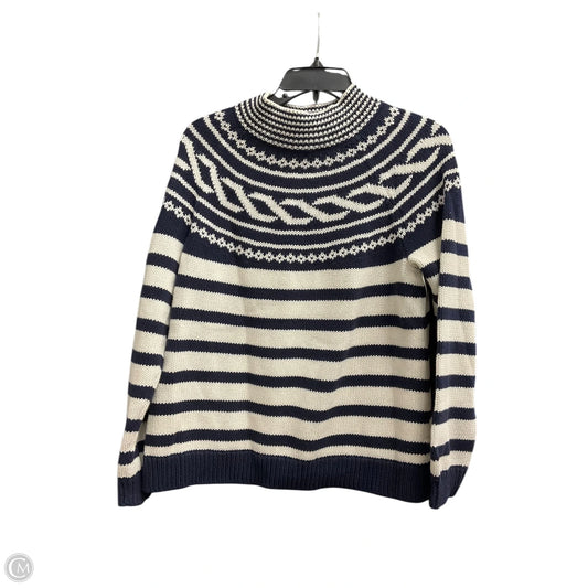 Sweater By Talbots In Striped Pattern, Size: M