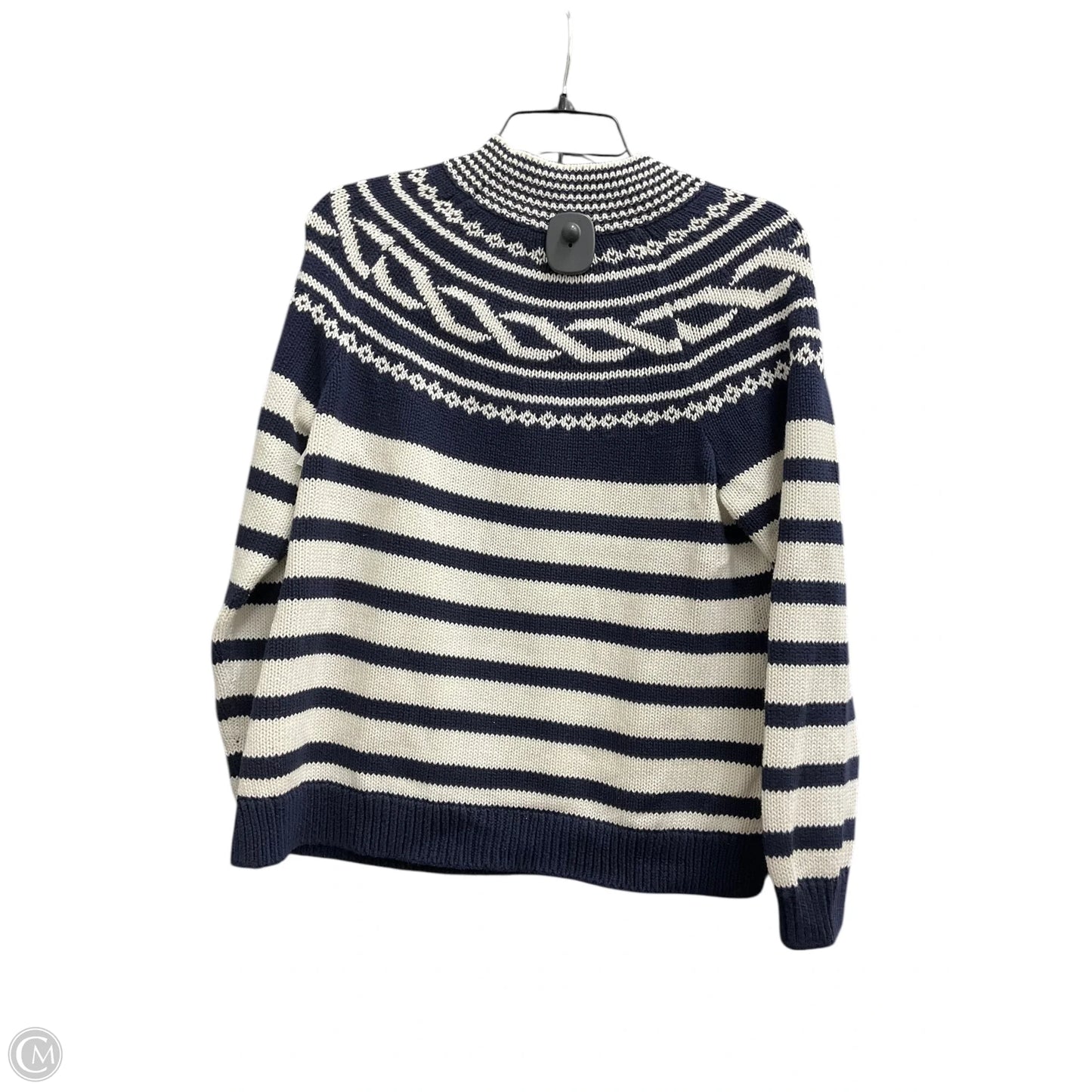 Sweater By Talbots In Striped Pattern, Size: M