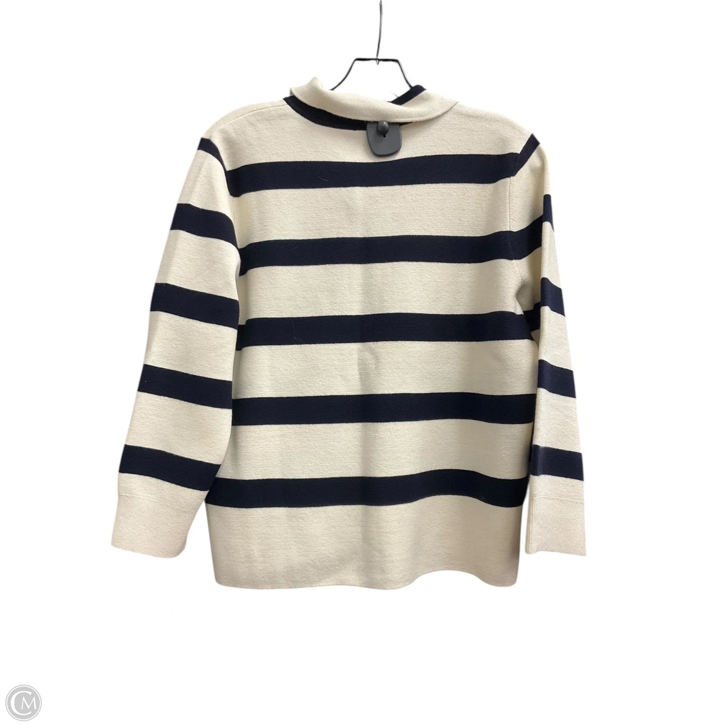 Top Long Sleeve By Talbots In Striped Pattern, Size: L