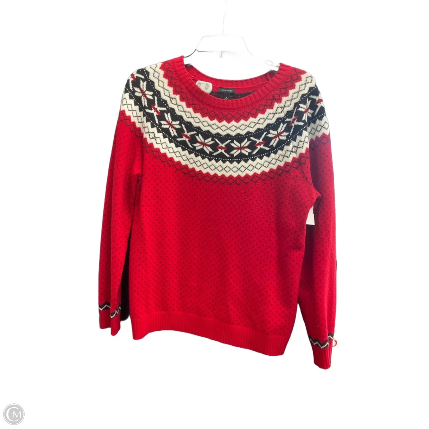 Sweater By Talbots In Red, Size: M