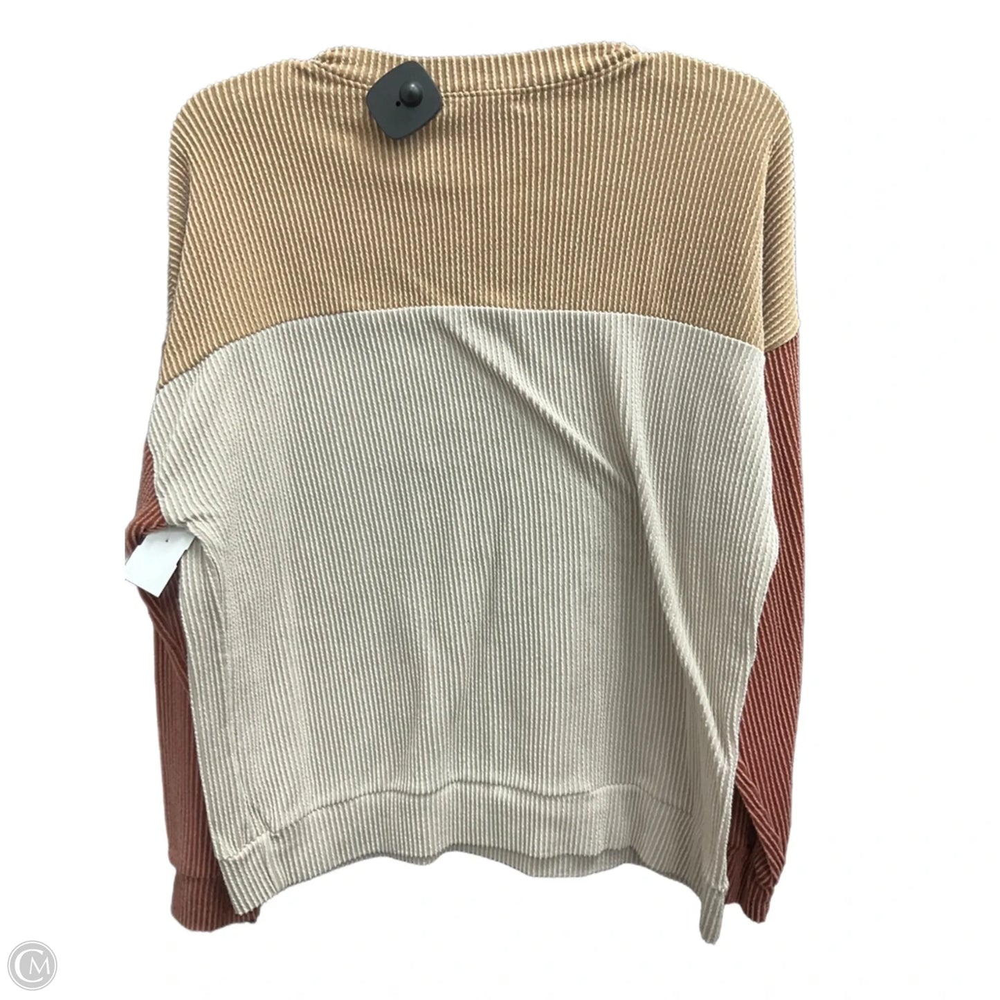 Top Long Sleeve By Clothes Mentor In Tan, Size: M
