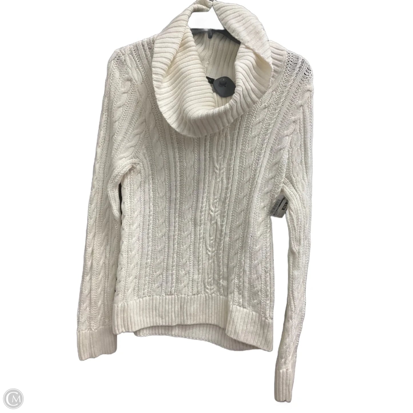 Sweater By Jeanne Pierre In White, Size: L