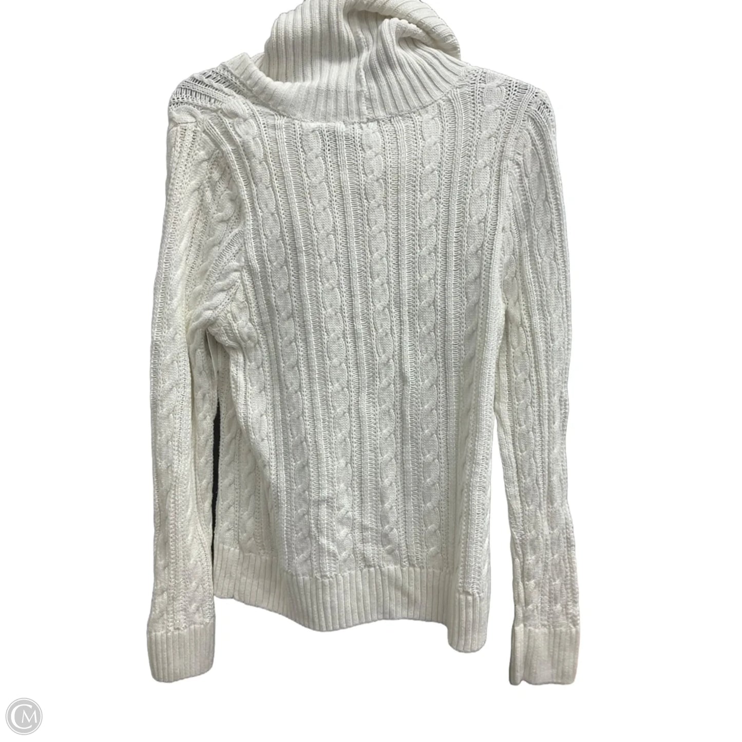 Sweater By Jeanne Pierre In White, Size: L