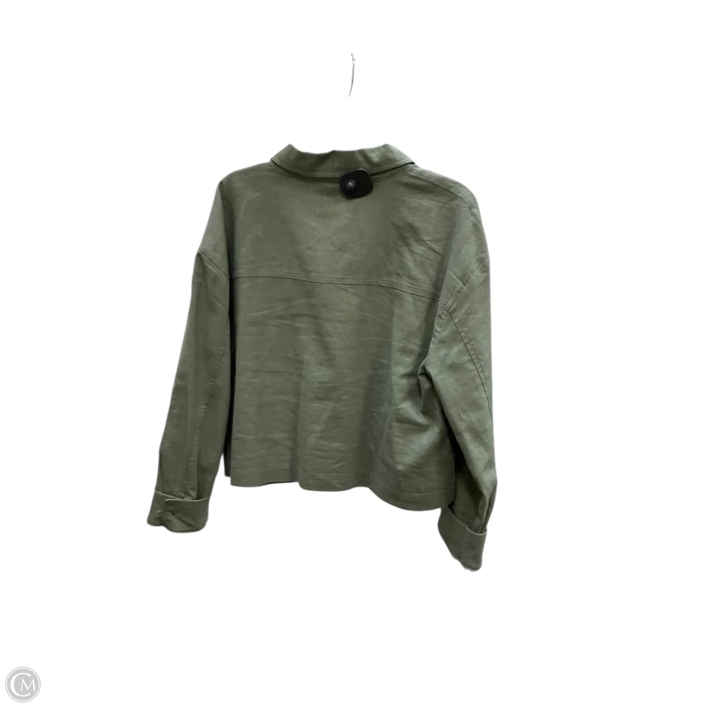 Jacket Denim By Loft In Green, Size: L
