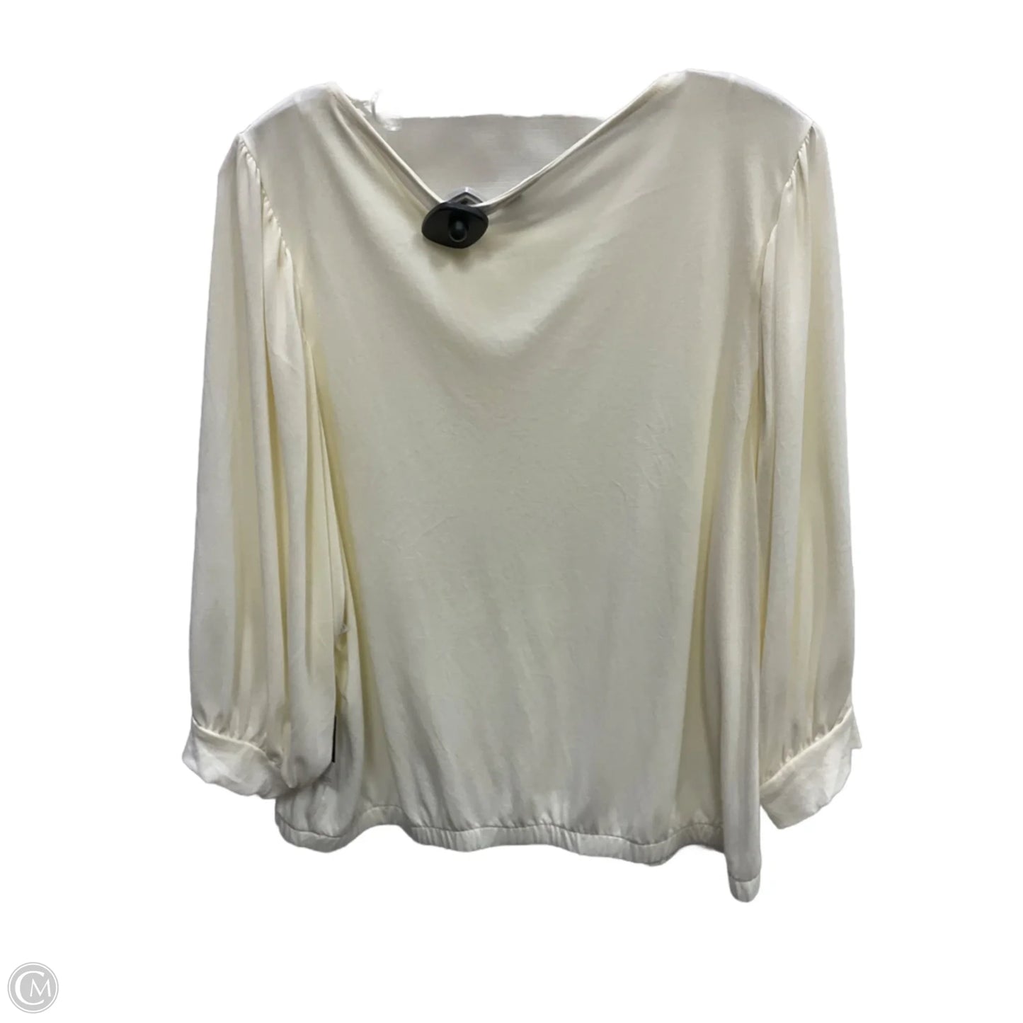 Top Long Sleeve By Simply Vera In Cream, Size: Xxl