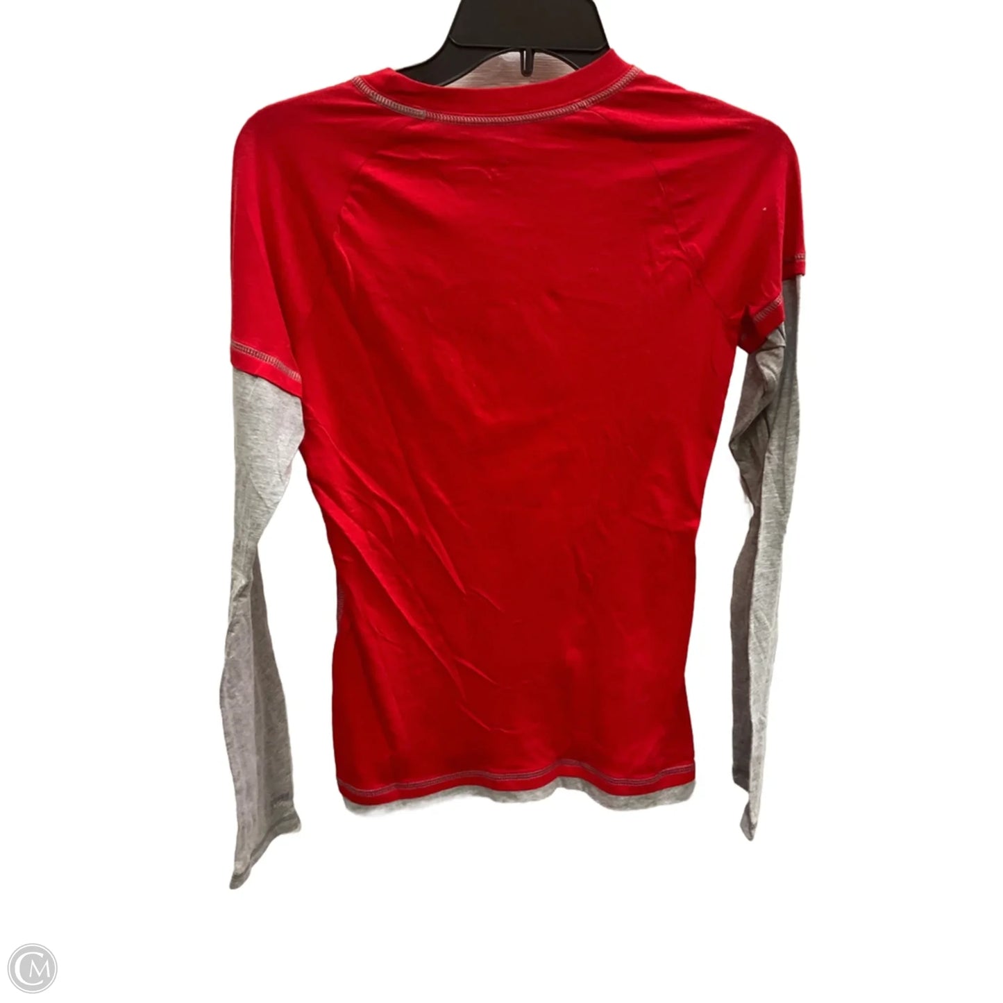 Top Long Sleeve By Soffe In Red, Size: M