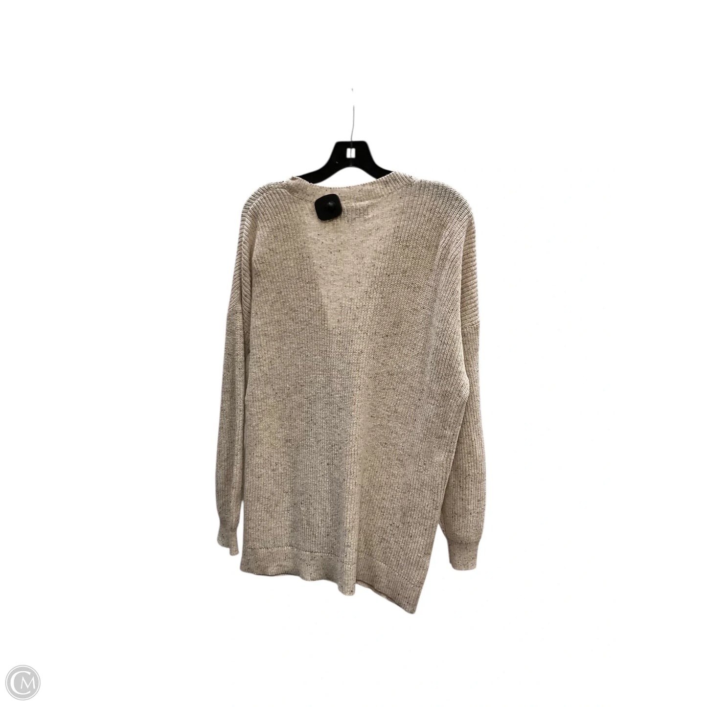 Cardigan By Loft In Cream, Size: L