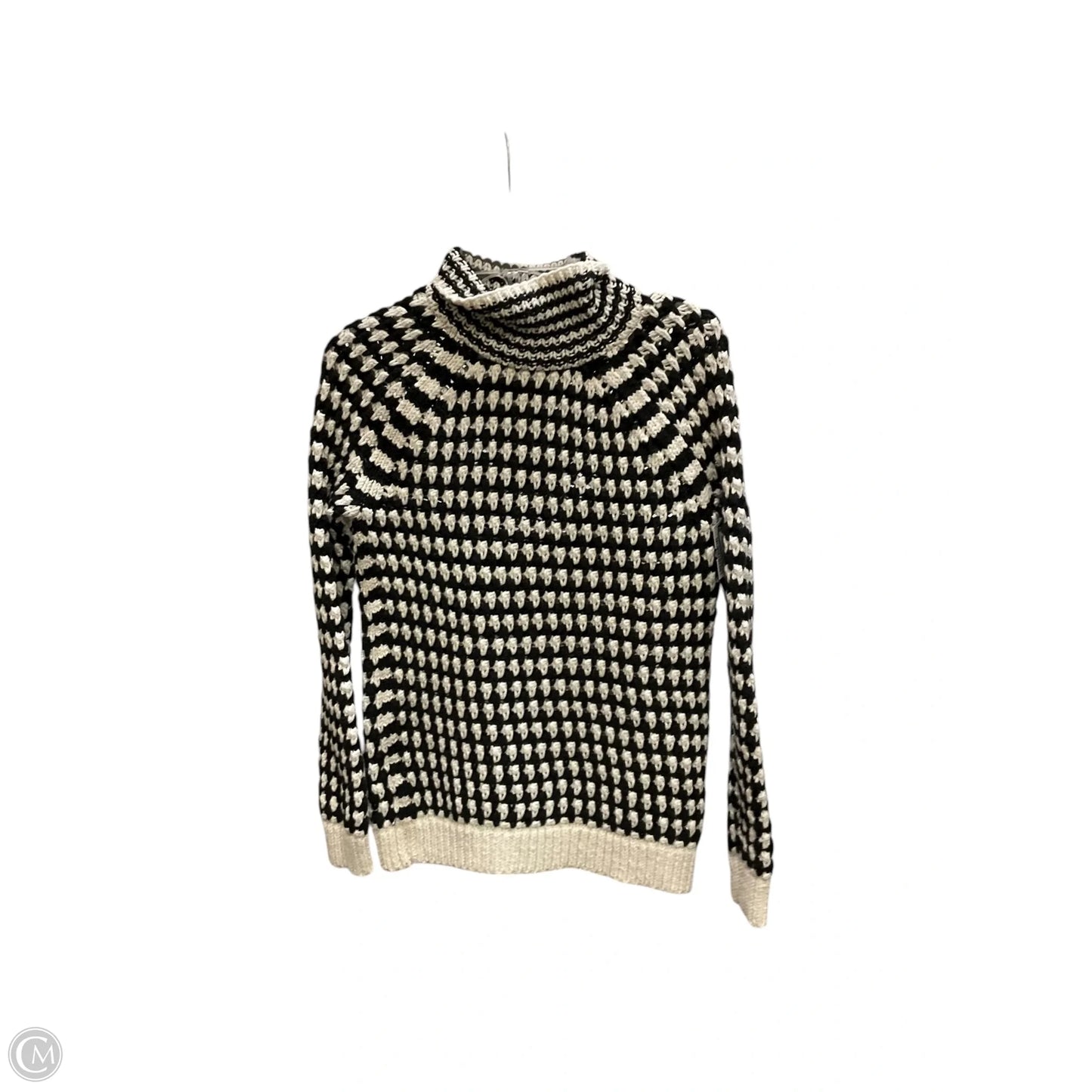 Sweater By Loft In Black & White, Size: S
