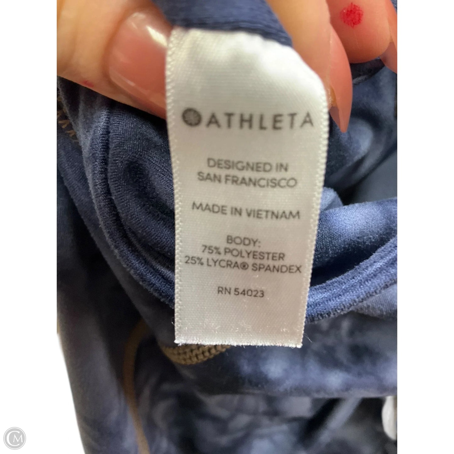 Athletic Leggings By Athleta In Blue, Size: S
