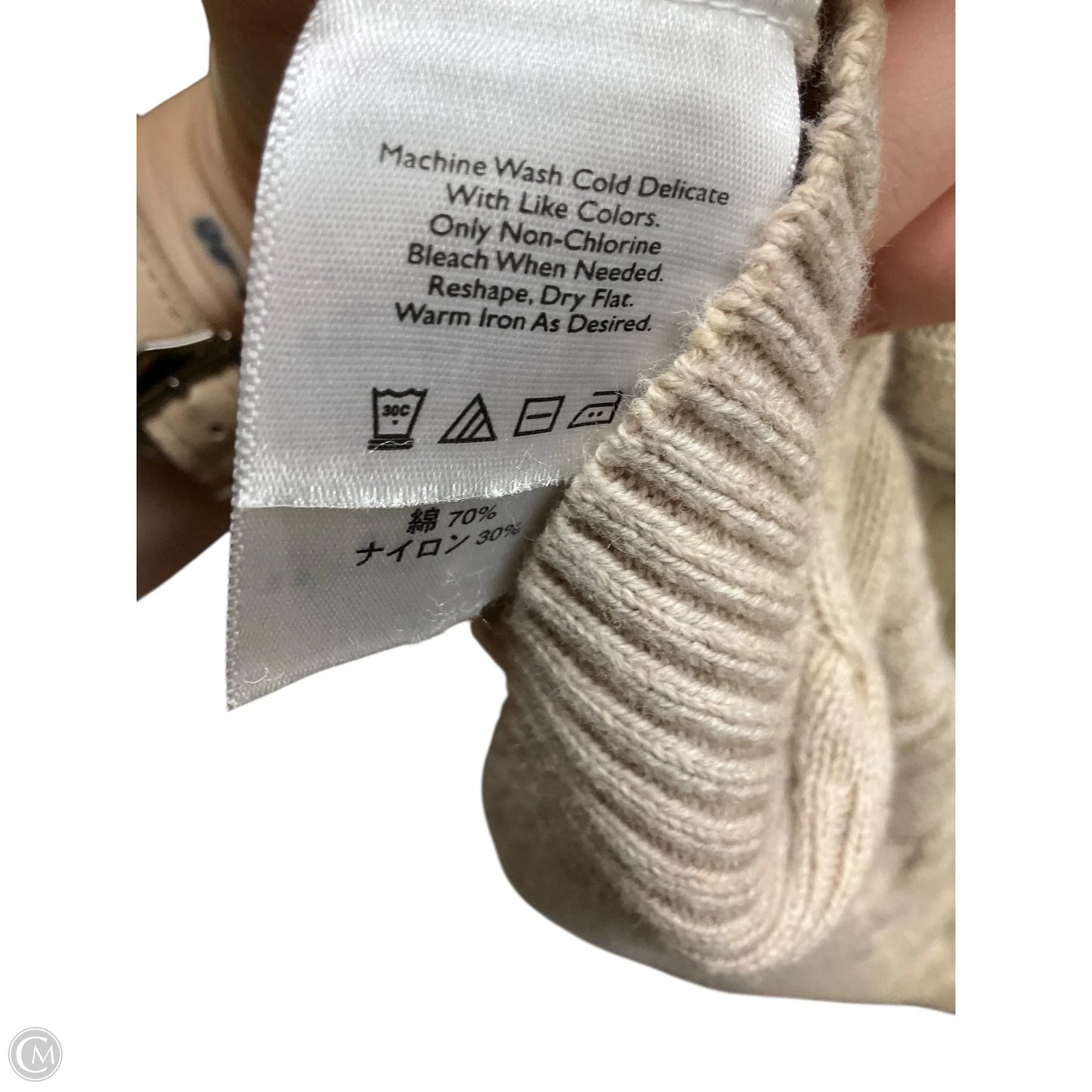 Cardigan By Eddie Bauer In Tan, Size: Xl