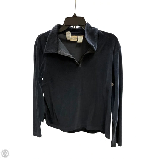 Top Long Sleeve By St Johns Bay In Black, Size: L