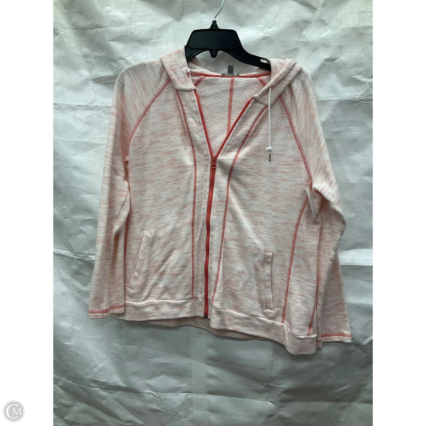Athletic Jacket By Talbots In Pink, Size: L