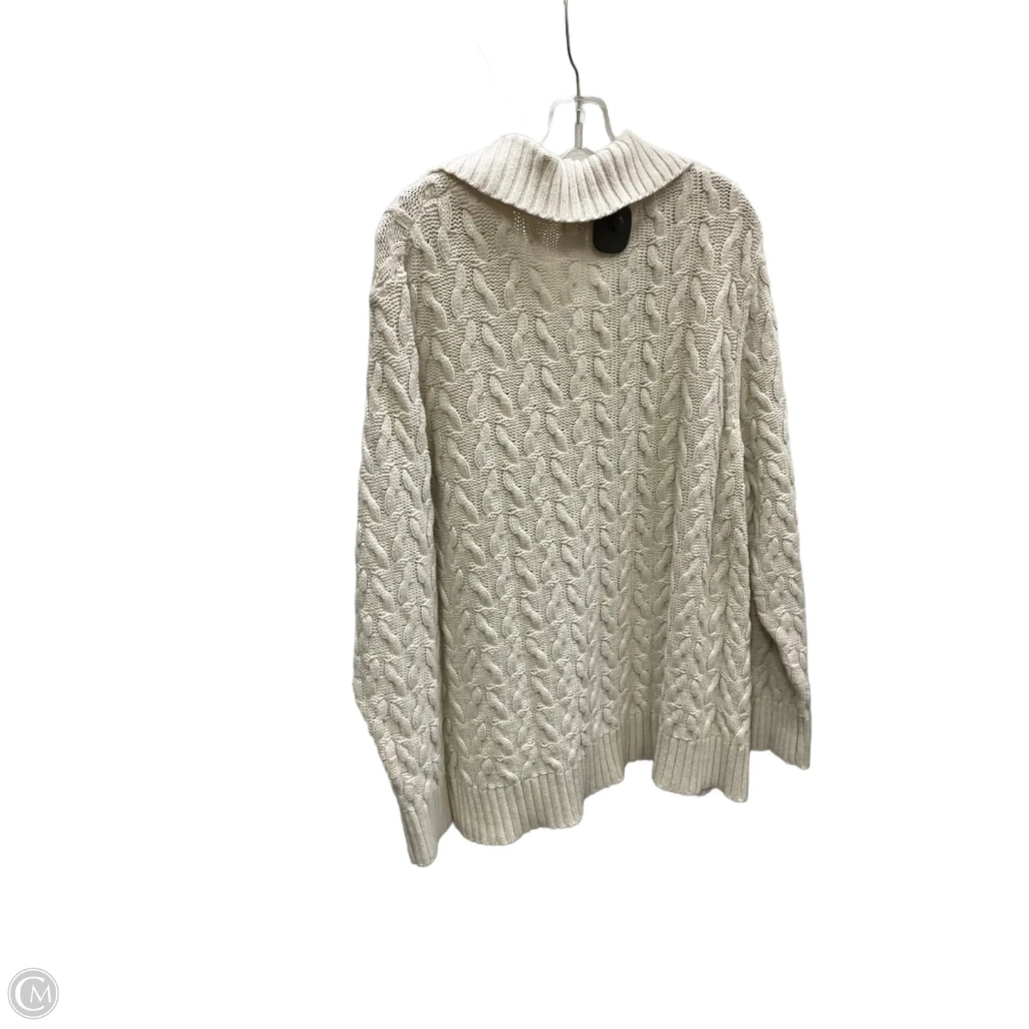 Sweater By Charter Club In Cream, Size: 2x