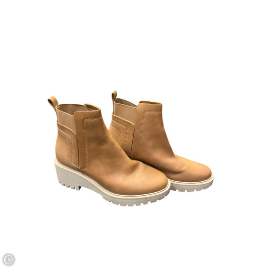 Boots Ankle Flats By Ana In Tan, Size: 8