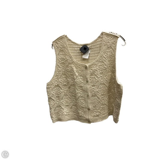 Vest Sweater By Lc Lauren Conrad In White, Size: Xl