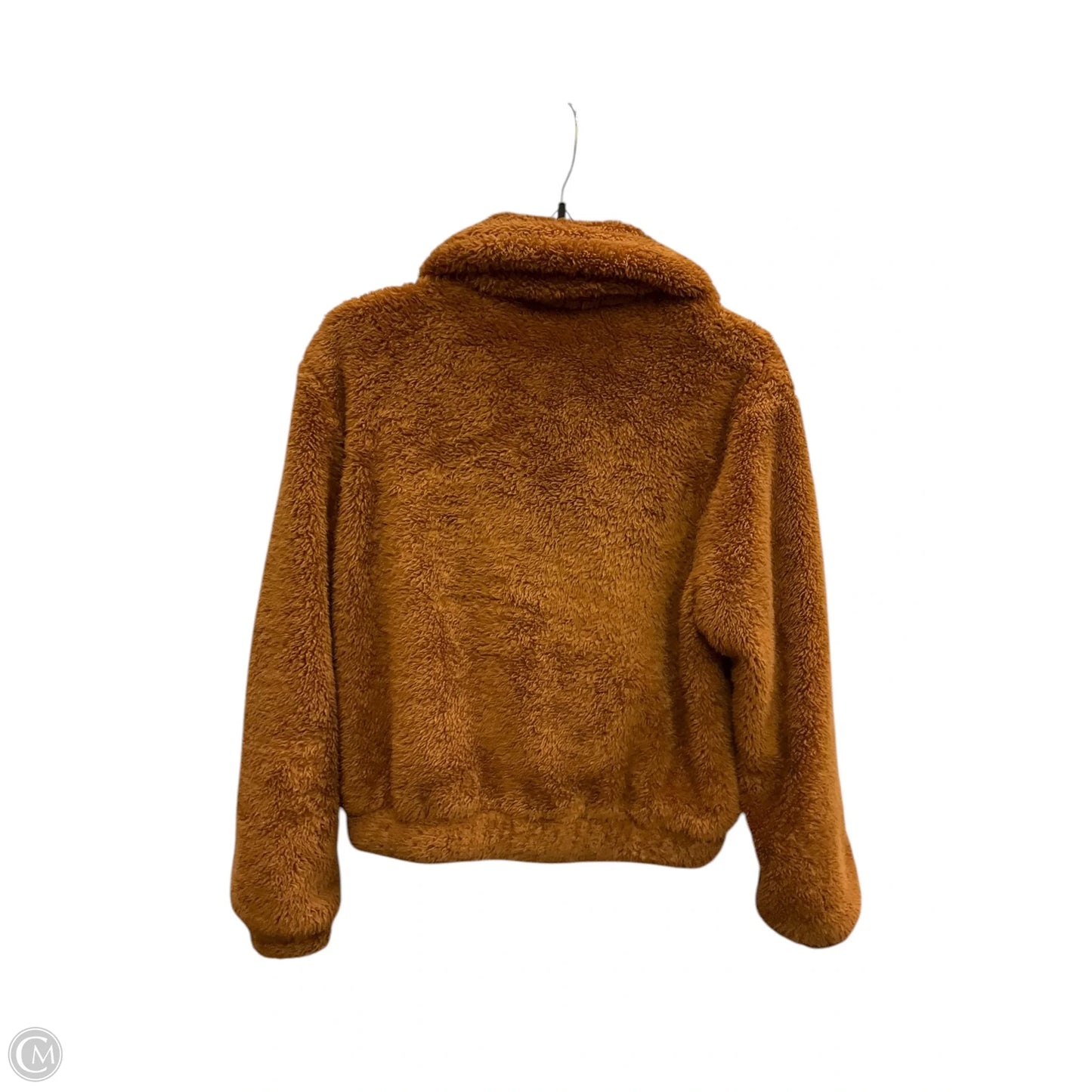 Jacket Faux Fur & Sherpa By Paper Crane In Orange, Size: Sp