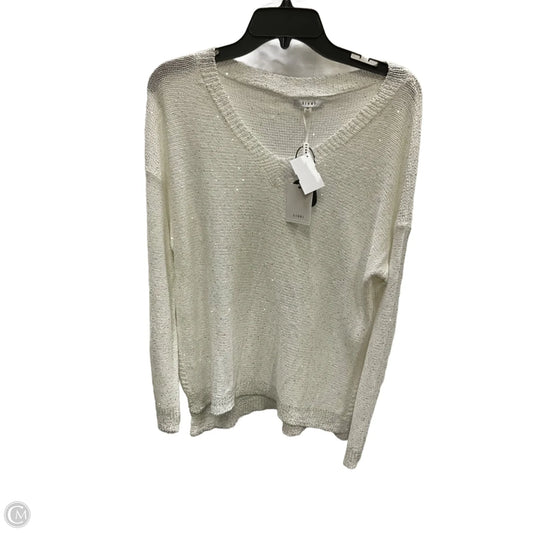 Top Long Sleeve By Sioni In White, Size: M