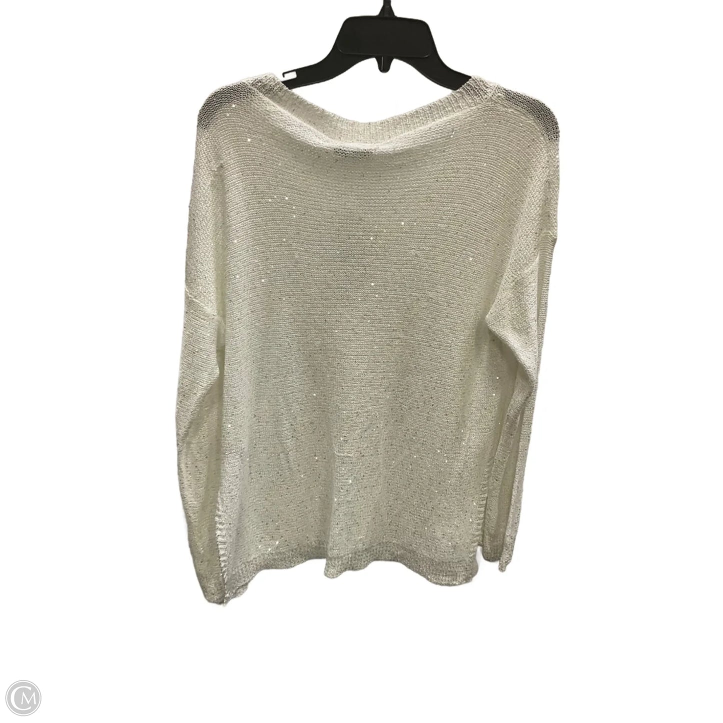 Top Long Sleeve By Sioni In White, Size: M