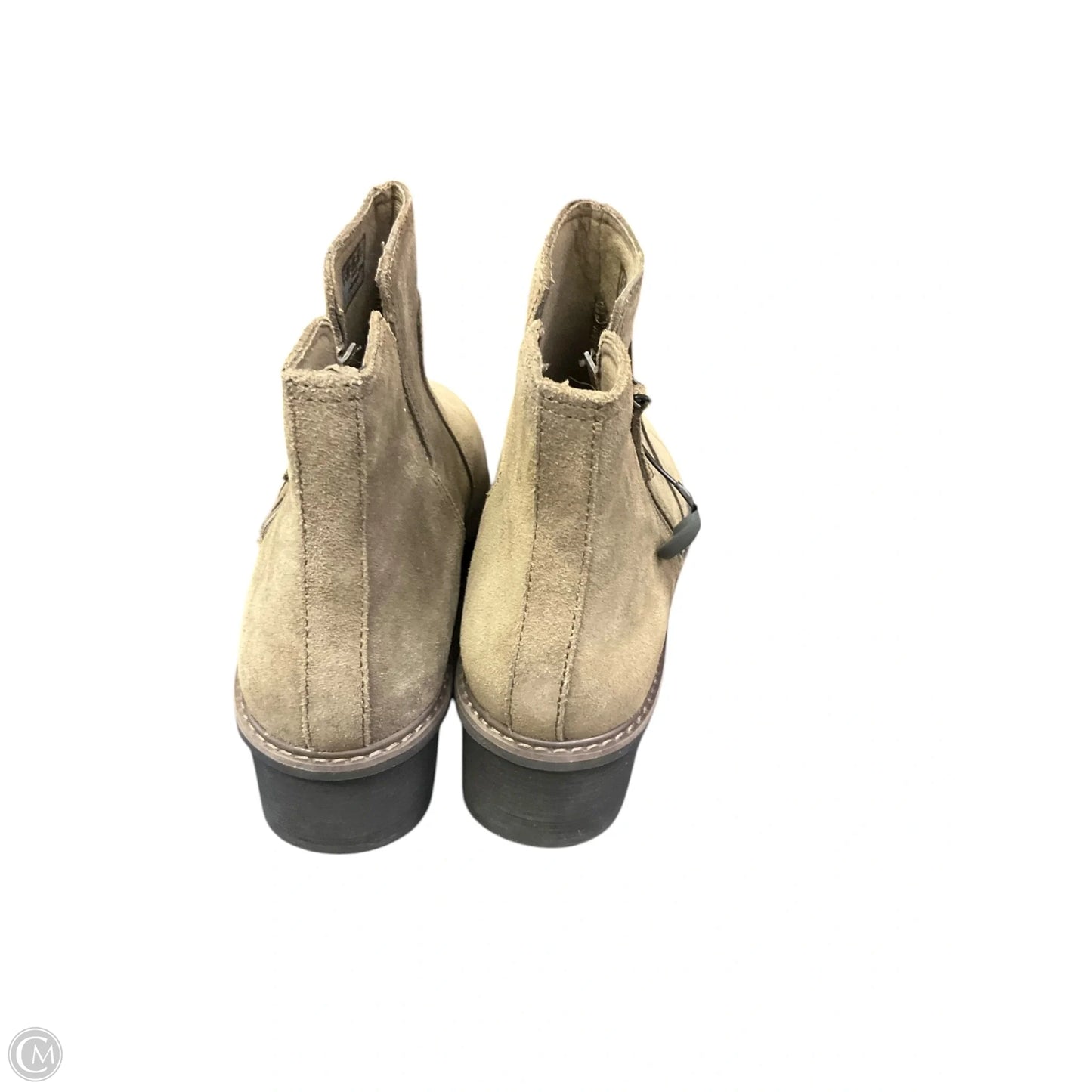 Boots Ankle Flats By Clarks In Brown, Size: 12