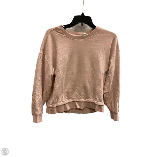 Athletic Sweatshirt Crewneck By Athleta In Pink, Size: Xs