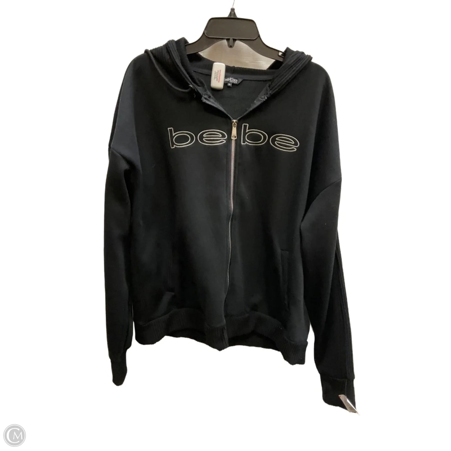 Sweatshirt Hoodie By Bebe In Black, Size: 3x
