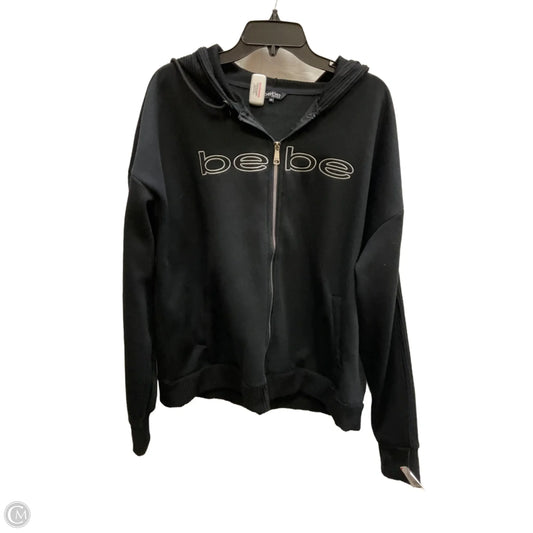 Sweatshirt Hoodie By Bebe In Black, Size: 3x