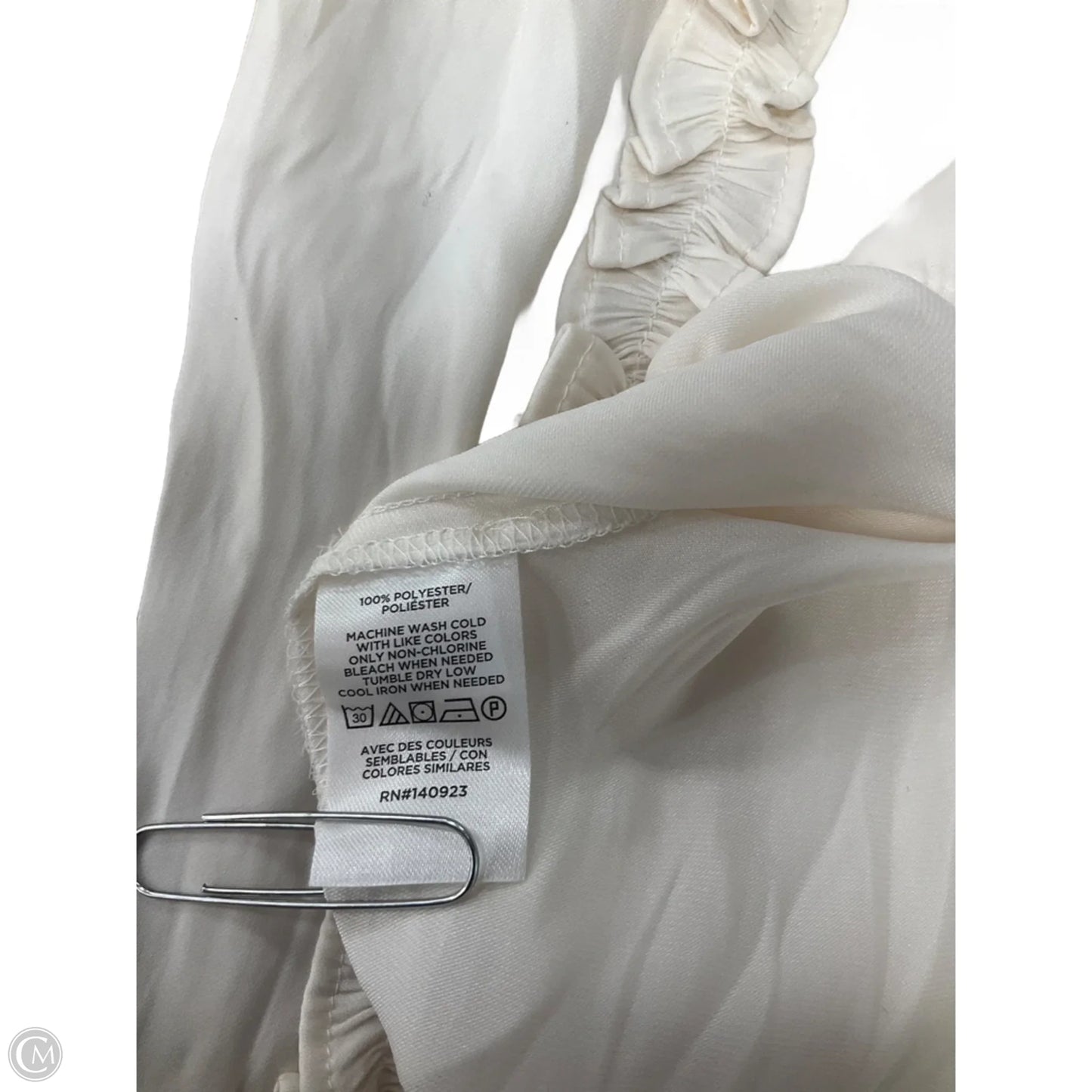 Blouse 3/4 Sleeve By Loft In White, Size: Xs